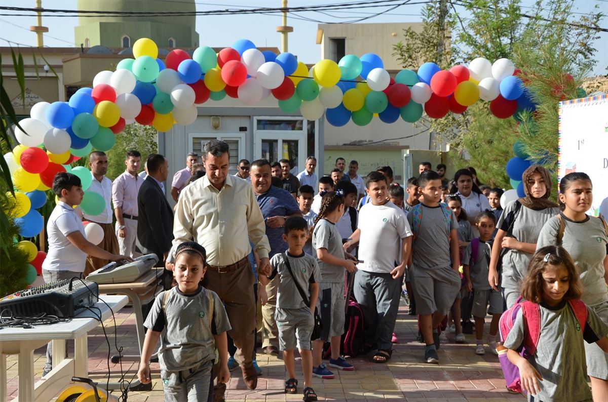 ZAKHO STUDENTS ENJOY THEIR FIRST DAY AT SCHOOL